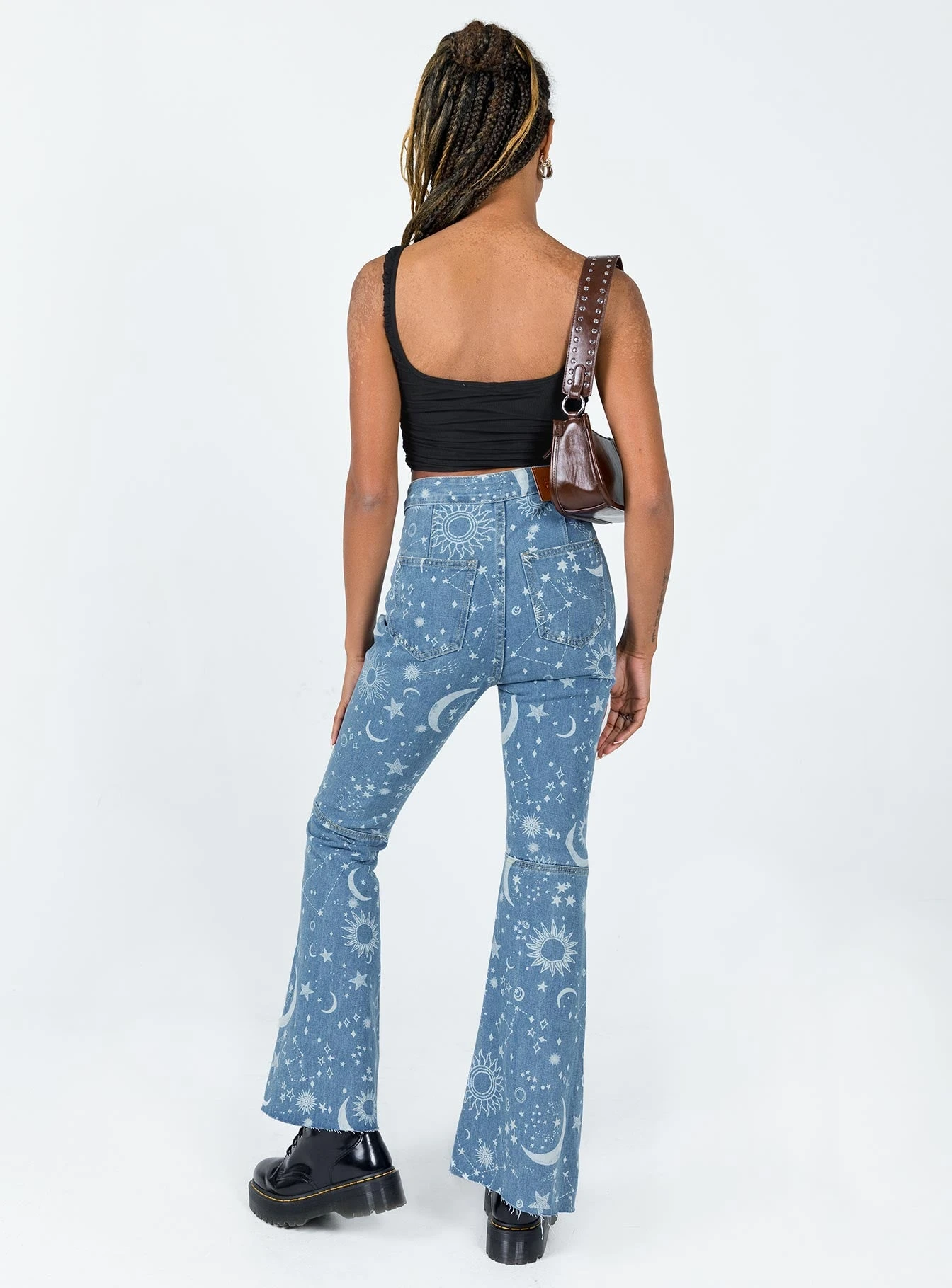Princess Polly Kirra Flare Denim Jeans 7 Princess Polly Kirra Flare Denim Jeans - Image 5