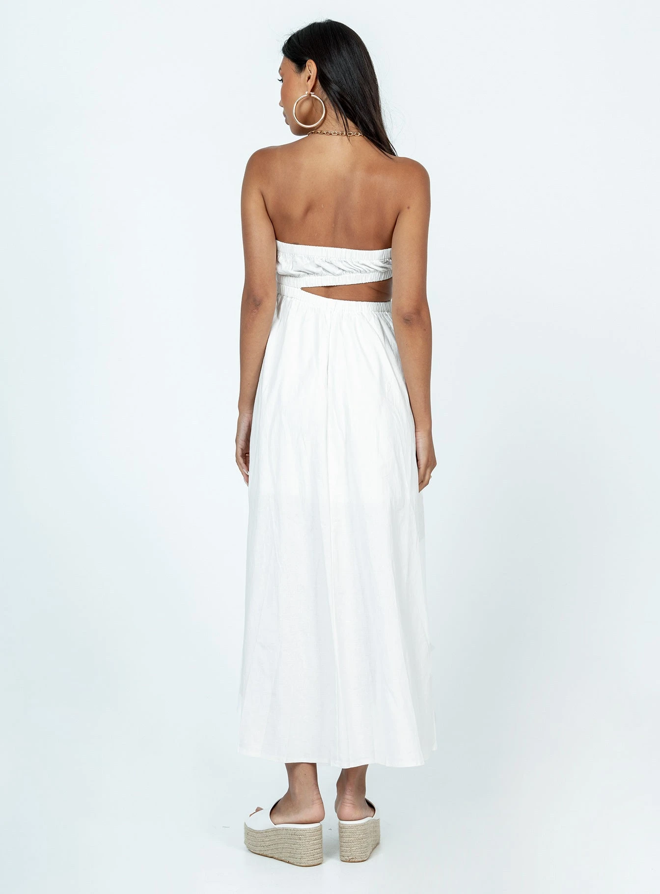 Princess Polly Raquel Midi Dress White 7 Princess Polly Raquel Midi Dress White - Image 5