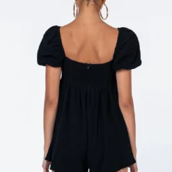 Princess Polly Lorna Romper Black -Cheap Clothifyx Store 4 modelinfo bella us2 b7dbecbd d5f5 4925 bf46 3281209a94e2