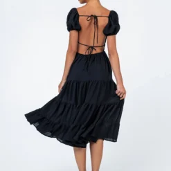 Princess Polly Danny Midi Dress Black -Cheap Clothifyx Store 4 modelinfo bella us2 edd74ef3 a802 4346 bbd3 fec0655ecad4