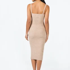 Princess Polly Louis Midi Dress Beige -Cheap Clothifyx Store 4 modelinfo christy us2 7d390189 85f3 426f ba6c dab1f0b1dab8
