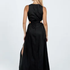 Princess Polly Lonso Midi Dress Black -Cheap Clothifyx Store 4 modelinfo dechen us4 b7788959 dc7d 46d4 b1ca f2f8c873bc7f