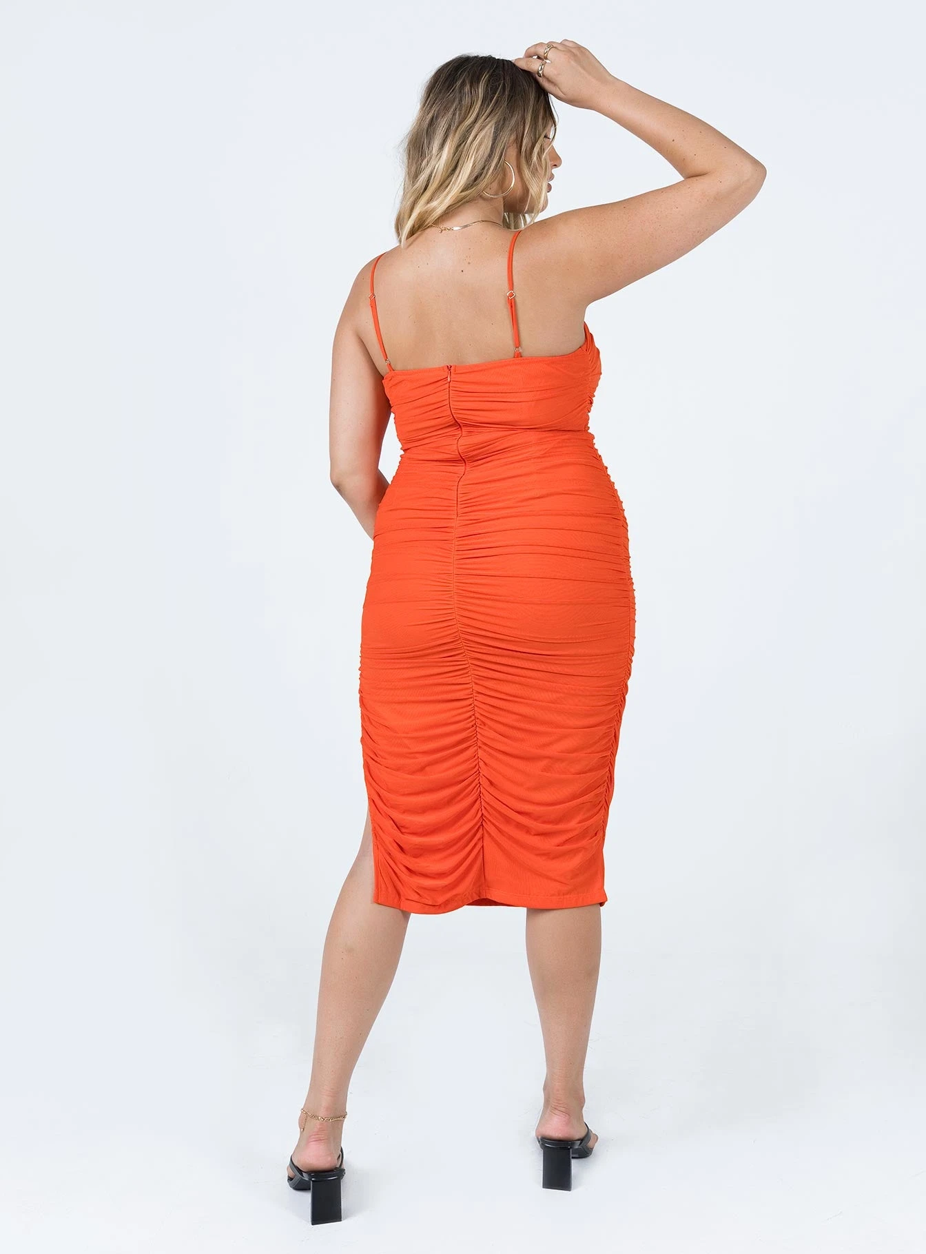 Princess Polly Courtney Midi Dress Red 7 Princess Polly Courtney Midi Dress Red - Image 5