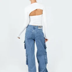 The Ragged Priest Mid Blue Combat Jeans Organic Cotton Mid Blue -Cheap Clothifyx Store 4 modelinfo kiana us2 4849e4db ef5a 4529 be0b 530595ae6a99