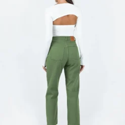 Princess Polly Leta Straight Leg Denim Jeans Khaki 9 Princess Polly Leta Straight Leg Denim Jeans Khaki -Cheap Clothifyx Store 4 modelinfo nat us2 53f1f1fa 1d81 48ff be7a a9383110c9b4