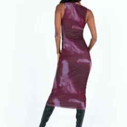 Motel Fayola Dress Mesh Watercolour Wine -Cheap Clothifyx Store 4 modelinfo sneha us2 6b578574 a4e0 4abd 9170 843c9f8aee1c