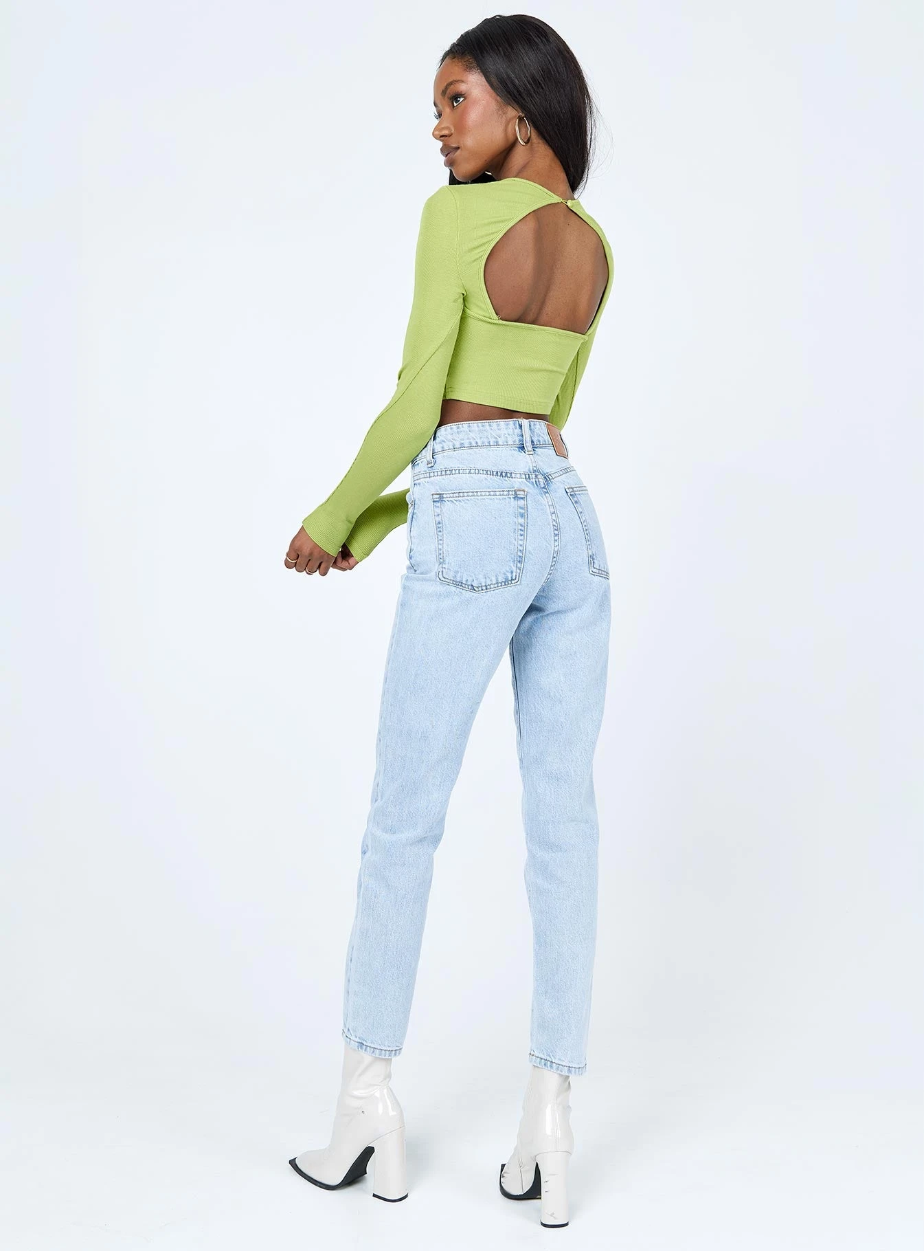 Princess Polly Taranto Skinny Denim Jeans 6 Princess Polly Taranto Skinny Denim Jeans - Image 4