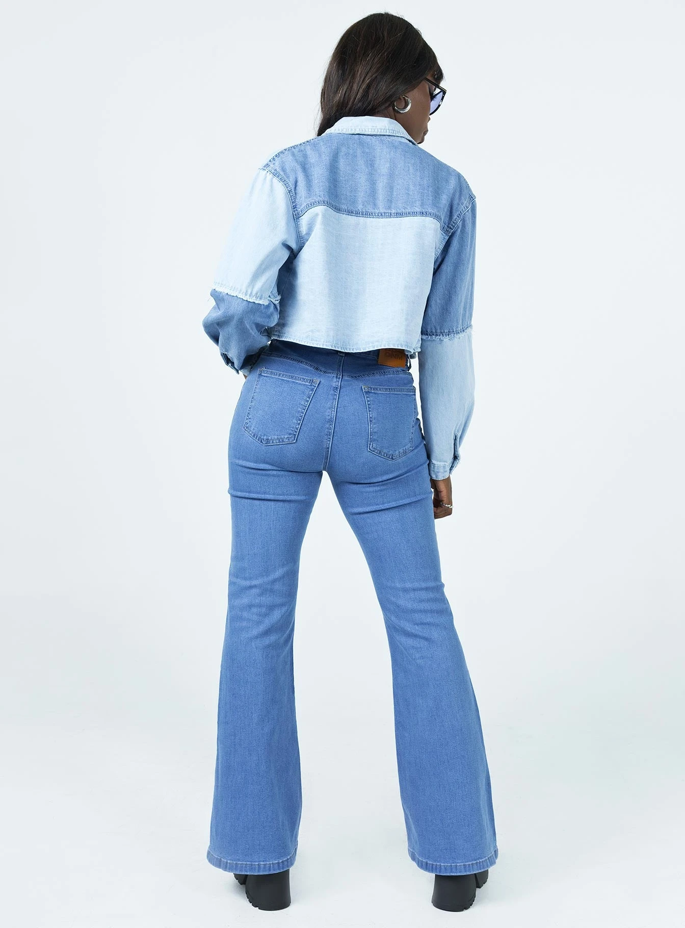 Princess Polly Highline Flare Jeans 7 Princess Polly Highline Flare Jeans - Image 5