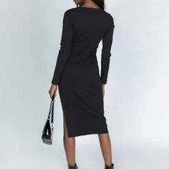 Don't Blame Me Long Sleeve Midi Dress Black -Cheap Clothifyx Store 4 96ae1f83 2483 4d86 90d2 9d146bf5c1da