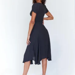 Princess Polly Felleni Midi Dress Black -Cheap Clothifyx Store 4 a050eba5 97f8 4580 b774 29442a564d4e