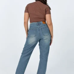 Princess Polly Isabelle Straight Leg Denim Jeans -Cheap Clothifyx Store 4 d50d8164 3443 4d41 bdfe 56f4f1300fba