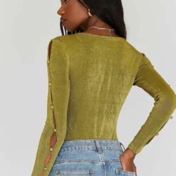 Princess Polly Gianna Long Sleeve Bodysuit Green 9 Princess Polly Gianna Long Sleeve Bodysuit Green -Cheap Clothifyx Store 4 e151e2c3 f919 488f abdf 290b5d862632