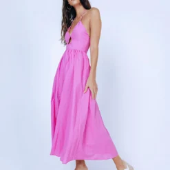 Princess Polly Nardin Midi Dress Pink -Cheap Clothifyx Store 5 modelinfo cindy us2 jpg 7b2ebab1 737c 412d b7bc 8da85a1f4e08