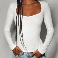 Princess Polly Garcia Long Sleeve Top White -Cheap Clothifyx Store 5 modelinfo eyes us2 8972f170 41c1 4b66 b5fa 16b15f0654b6