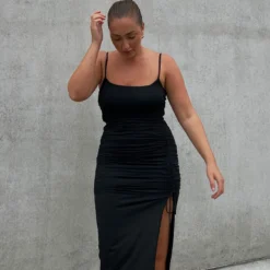 Princess Polly Adalee Midi Dress Black