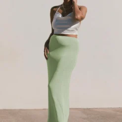Princess Polly Harriette Maxi Skirt Sage