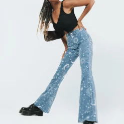 Princess Polly Kirra Flare Denim Jeans