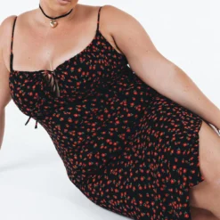 Noda Midi Dress Black Curve -Cheap Clothifyx Store NODA MIDI DRESS BLACK CURVE 3