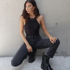 The Ragged Priest Ragged Priest Butt Cut Jean -Cheap Clothifyx Store RAGGED PRIEST BUTT CUT JEAN AUBREY BODYSUIT 1